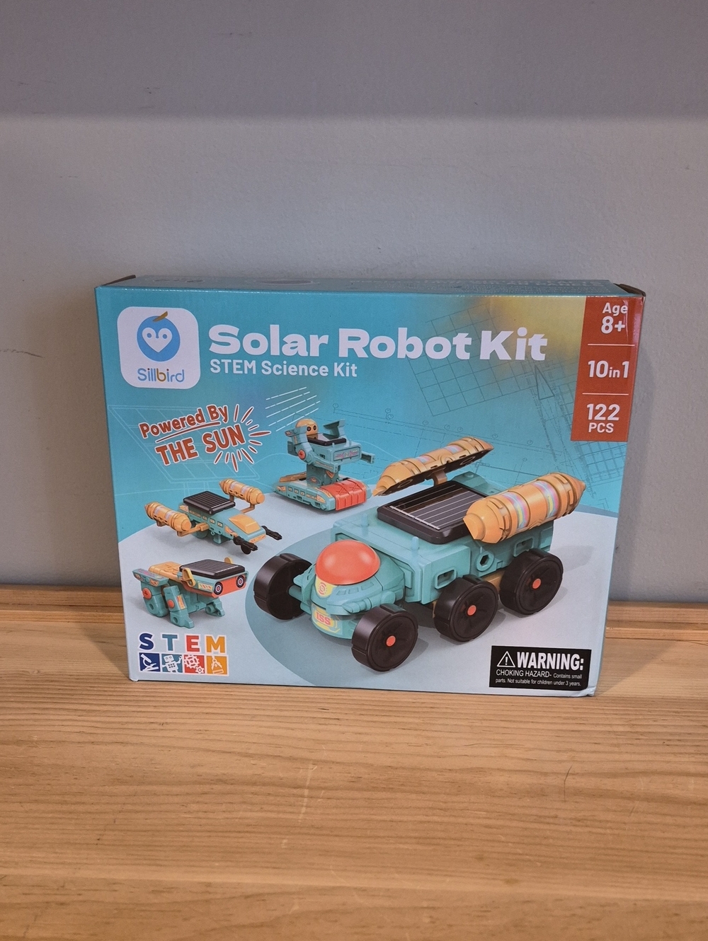 Solar Robot Kit - Blue & Orange STEM Toy New In Box